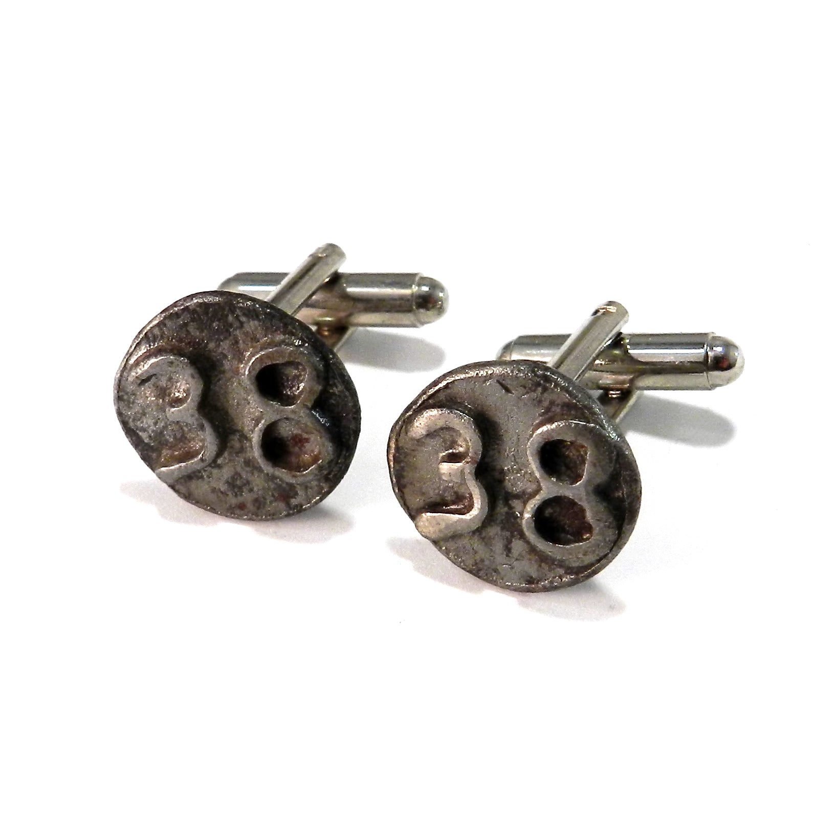 Vintage popular Railroad Nail Cuff Links