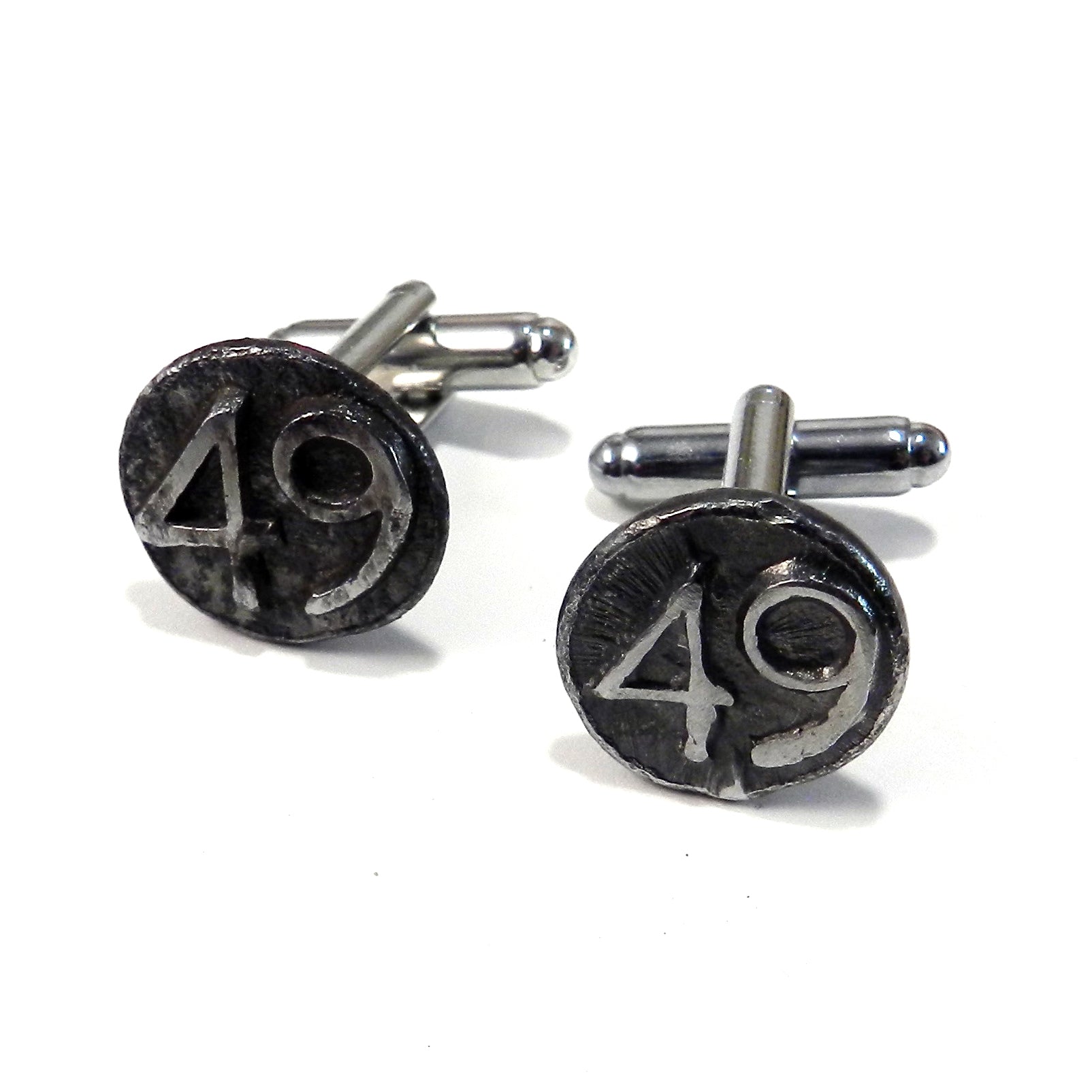 Tokens & Icons good Date Nail Cufflinks - 1950 Railroad Track - New MSRP $115