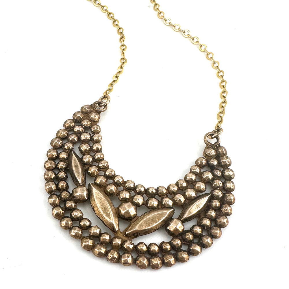 LUNA Riveted Necklace - Bronze