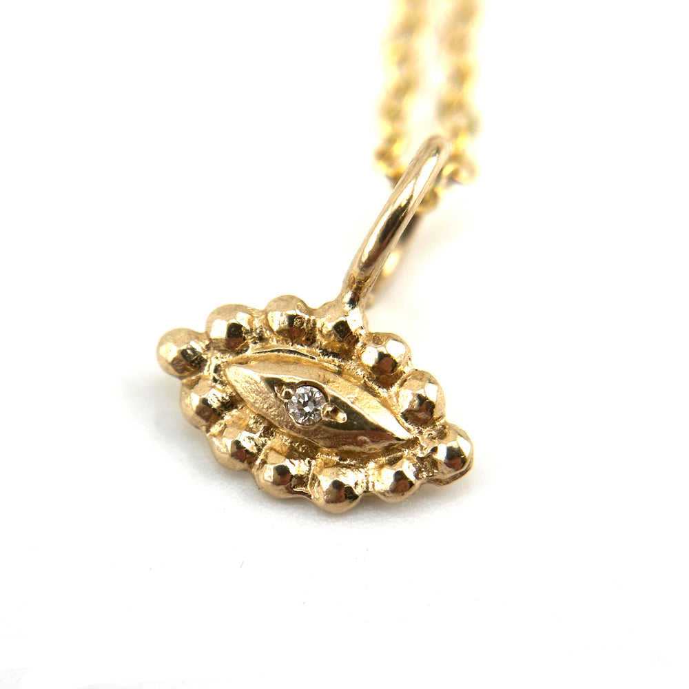 SIGHT Necklace - White Diamond in 10k GOLD